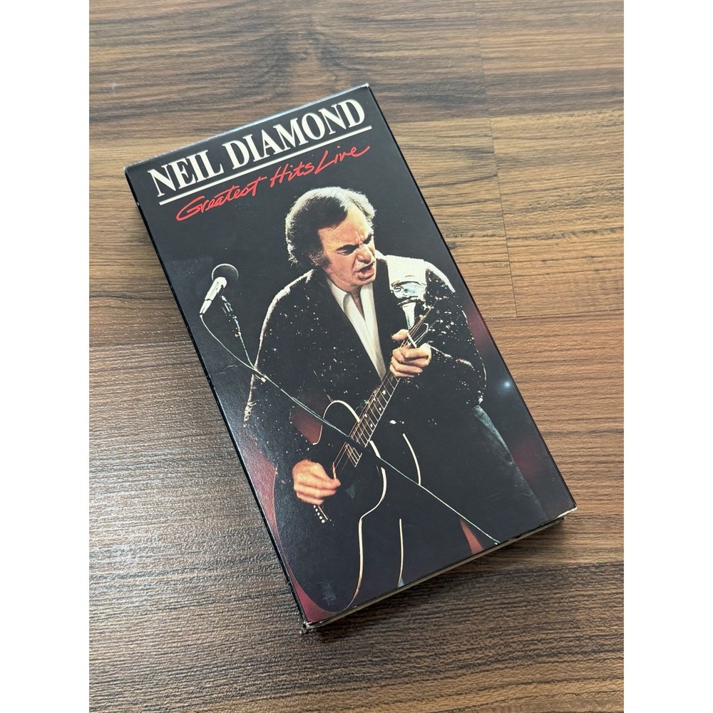 Neil Diamond VHS Greatest Hits Live 1988 Sweet Caroline Music Concert Tape